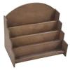 4-Tier Wooden Card Holder  Greeting Card Display Stand for Retail, Postcards Z