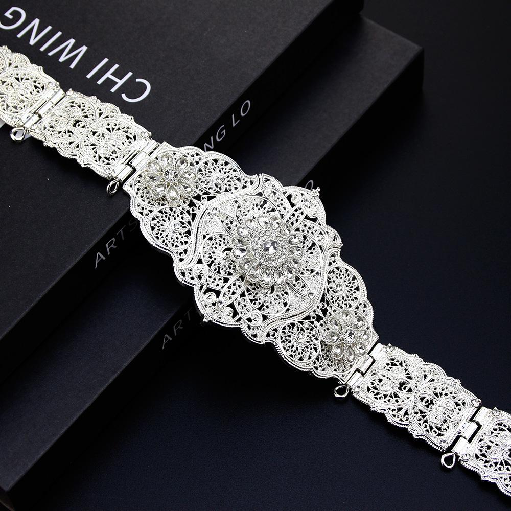 Женский металлический пояс золотого цвета с кристаллами, регулируемая длина, свадебные украшения