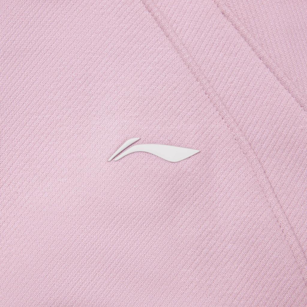 Li Ning Fitness Series Fleece Warm Loose Hooded Sports Casual Long Sleeve Sweatshirt Women Sweatshirt AWDV944-5