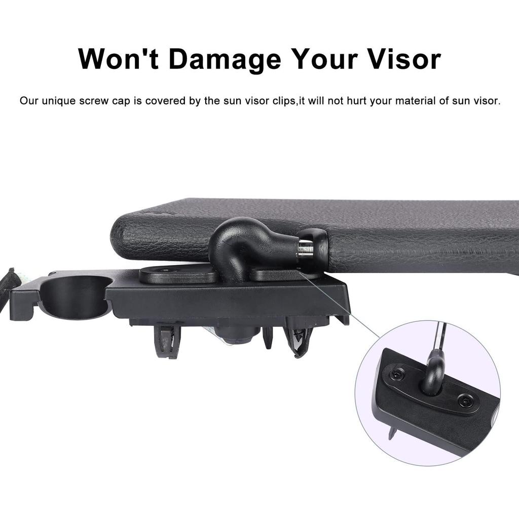 Крючки-зажимы для солнцезащитного козырька Wrangler JK/JL/JT