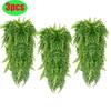 3 шт. персидских листьев папоротника для домашнего сада, декора комнаты, подвесное искусственное растение, пластиковая лоза, трава, свадебная вечеринка, настенное украшение для дома