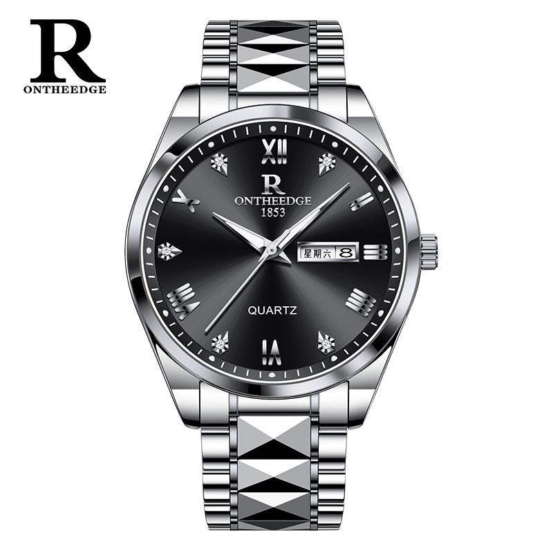 ONTHEEDGE Watch Men's Business Non-mechanical Watch Waterproof Luminous Quartz Watch
