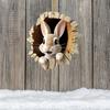 1/5Pcs Easter Rabbit Ornament Easter Bunny Tree Hole Acrylic Pendant Door Window Hanging Decoration for Holiday Home Decor