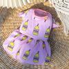 Pet Fruit Strawberry Banana Print VIP Teddy Puppy Dog Clothes Cat Skirt Dog Vest Cat Supplies