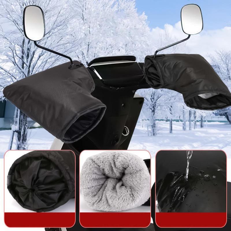 Motorcycle Handlebar Gloves Warm Bicycle Handlebar Gloves Winter Bike Handle Bar Muffs for Bike Snowmobile Dirtbike Motorcycle