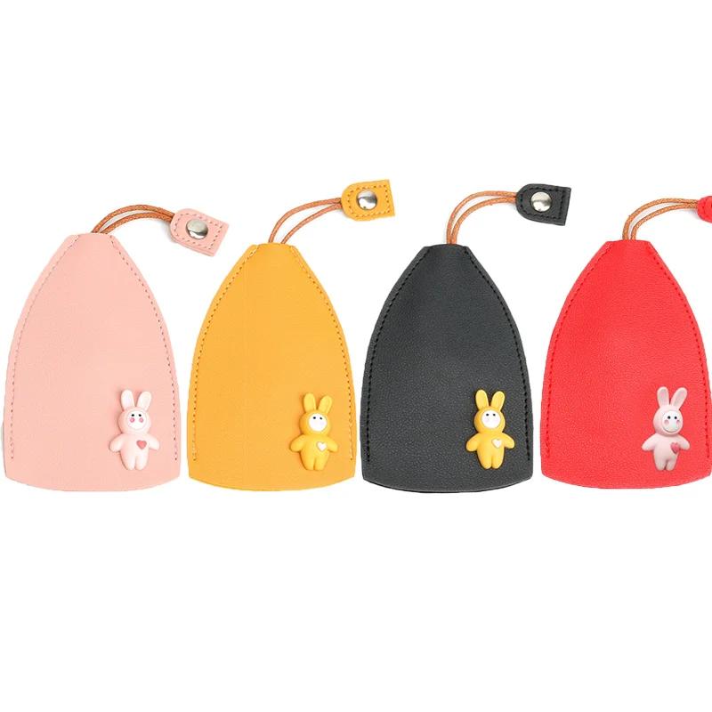 Рождественский ящик для ключей с лосем, милый выдвижной чехол для ключей, кошелек из искусственной кожи, чехол для ключей, карманный держатель для кожаного брелка