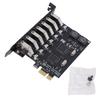 Карта расширения USB 3.0 PCI-E на 7 портов, адаптер-контроллер USB-хаба PCI Express, поддержка высокой скорости 5 Гбит/с для Windows 11