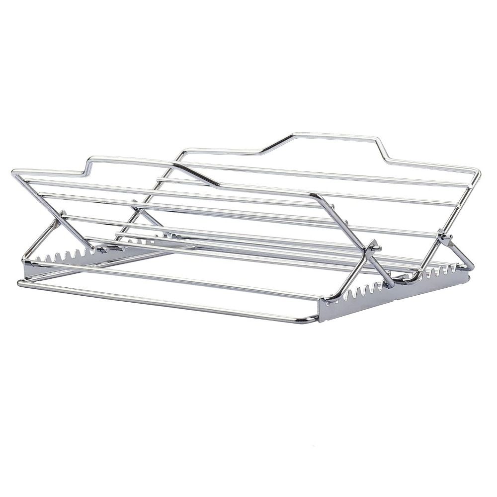 Adjustable Roasting Rack Non-Stick Turkey Chicken Rack Premium Foldable Oven Rack Dishwasher