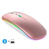 Wireless Mouse Rechargeable Silent LED Backlit Mice PC Laptop Computer Mous 2.4Ghz Receiver Bluetooth Dual Mode Optical Mice