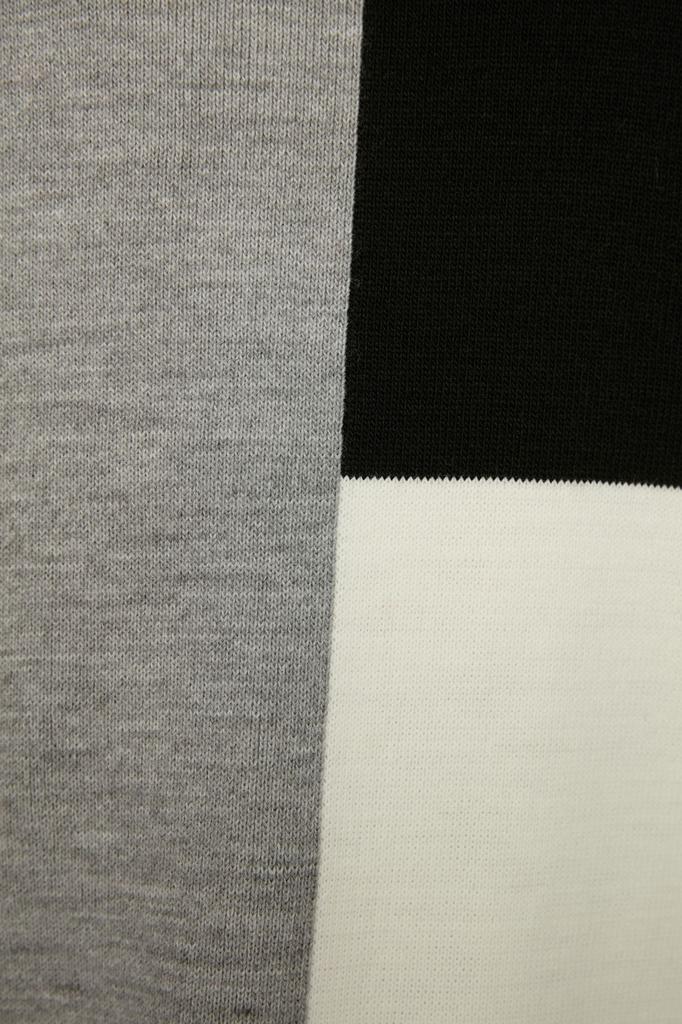 Women's Fashionable Stylish Hijab Sweater Stone Color Block High Collar Knitwear Sweater