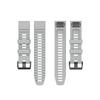 26mm Silicone Sport Watchband with Black Buckle for Garmin Fenix 6X Pro