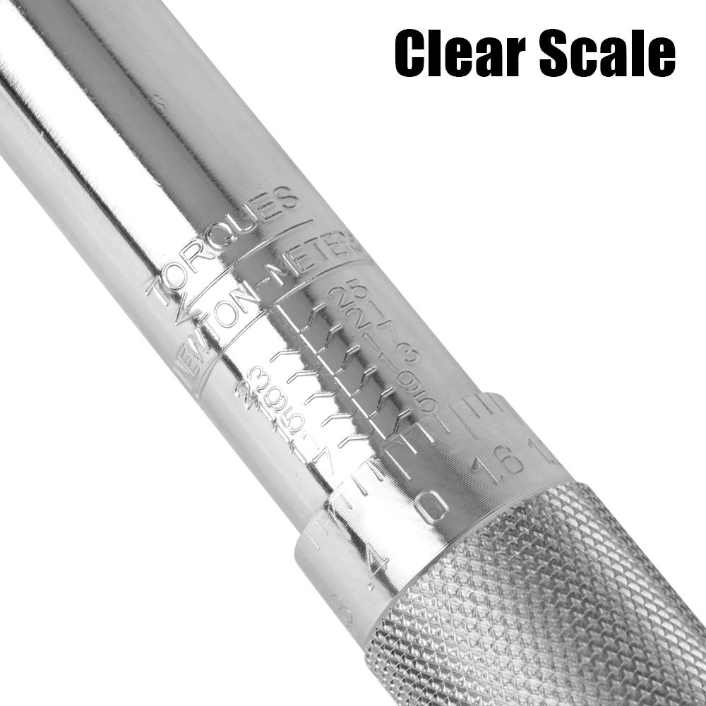 Регулируемый динамометрический ключ с приводом 1/4 дюйма для автомобиля, велосипеда, мотоцикла, микрометр, гаечный ключ 5-25 нм, ручной инструмент