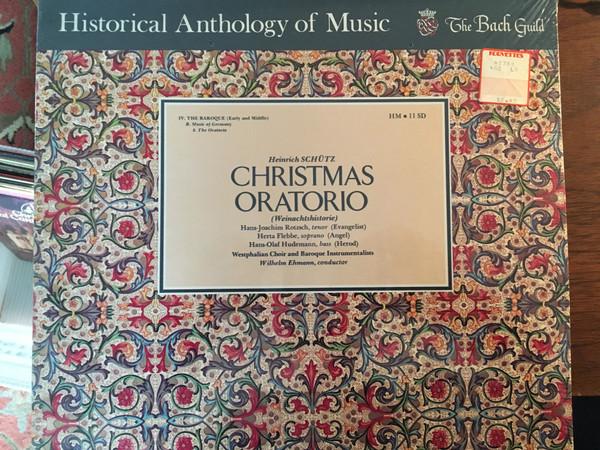 LP Record HEINRICH SCHÜTZ, HANS-JOACHIM ROTZS - Christmas Oratorio HM11SD BACH GUILD US Classical Used
