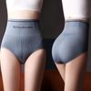 Women Brief High Waist Underwear Butt Lift Strong Abdominal Sexy Solid Color Triangle Panty