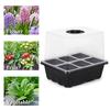 Seeds Starter Tray 6 Cells/12 Cells Seeds Germination Tray with Adjustable Humidity Vent Plant Nursery Box for Bonsai Seedlings Starting Growing
