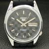 REFURBISHED JAPAN MADE SEIKO 5 AUTOMATIC MENS WATCH BLACK DIAL CUSTOM A440112-2 QV90-a440112