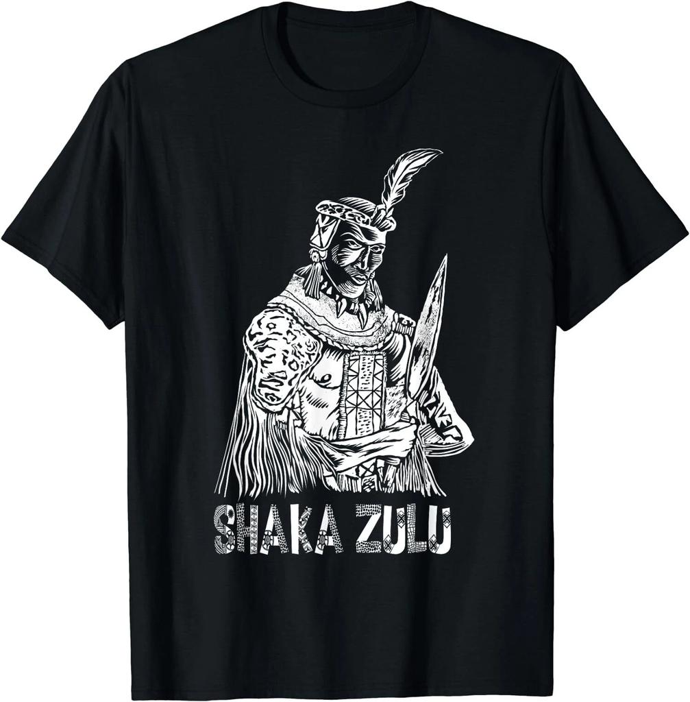 Min NEW LIMITED Cool Shaka Zulu African King Pride Funny Gift Men Women T-Shirt