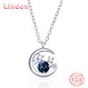 Линдон Стерлингового Серебра 925 Классическое Женское Ожерелье Кулон Циркон Модный Подарок