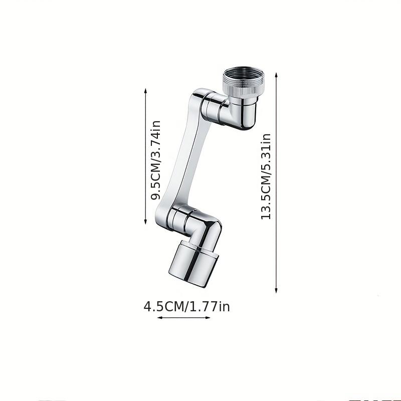 1 шт. полностью металлический удлинитель для крана с поворотом на 1080°, универсальный аэратор-баблер, фильтр против брызг, экономящий воду, насадка-распылитель для крана