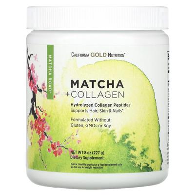 MATCHA ROAD Матча + Коллаген, 8 унций (227 г)