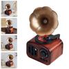 Gramophone Music Box Novel Plastic Gift for Housewarming Desktop Decor Office Adorn Decorative Vintage Delicate Adornment