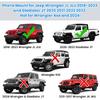 Upgraded Metal Phone Mount For Jeep Wrangler JL JLU 2018- And Gladiator JT     Phone Holder Dash Mount System Kit Dashboard Accessories Driver Side