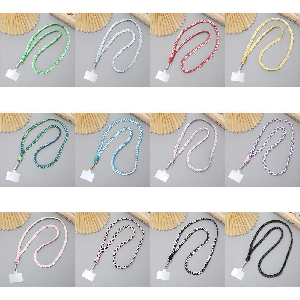 Ремешок для телефона с защитой от потери, плетеный вручную, через плечо, плетеный шнур для телефона, женский, женский