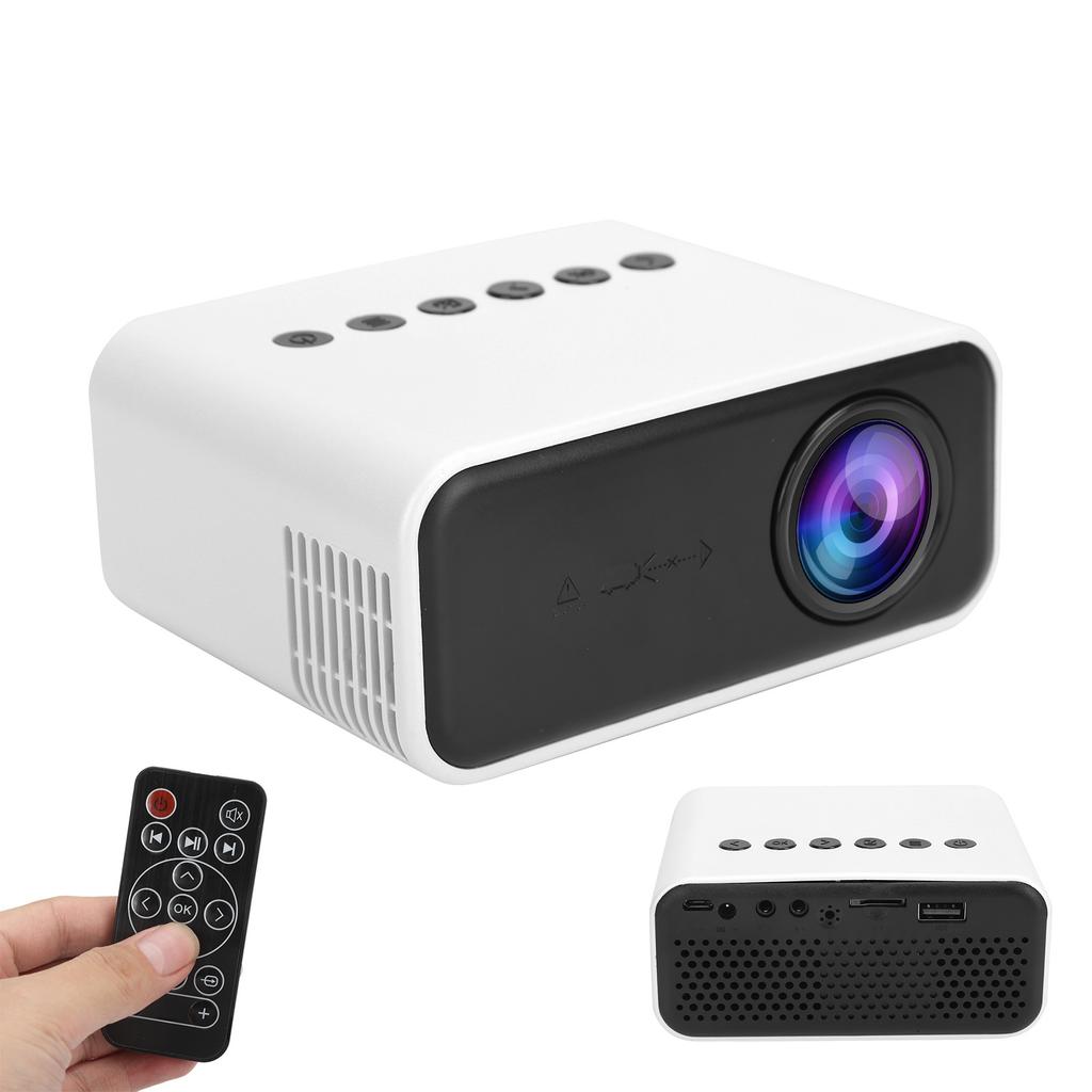 YT500 Mini Projector Portable Movie Projector with Audio and Video USB Memory Card Interfaces 100‑240V