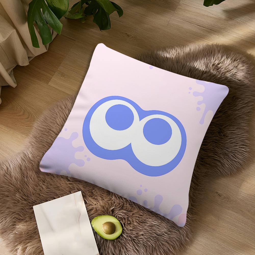 Игровой S-Splatoon Милый кальмар Наволочка Для спальни Автомобиля Кофейни Комнаты Мягкая и Гостиной Дивана Декоративная Наволочка Чехол