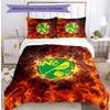 Norwich City Football Printed 3 Pieces Bedding Set, Comfortable Skin Friendly Bedroom Duvet Cover Set