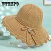 New Fashion Hat Women Luxury Casual Bowknot Rope Decoration Elegant Sun Protection Beach Outdoor Style Versatile Straw