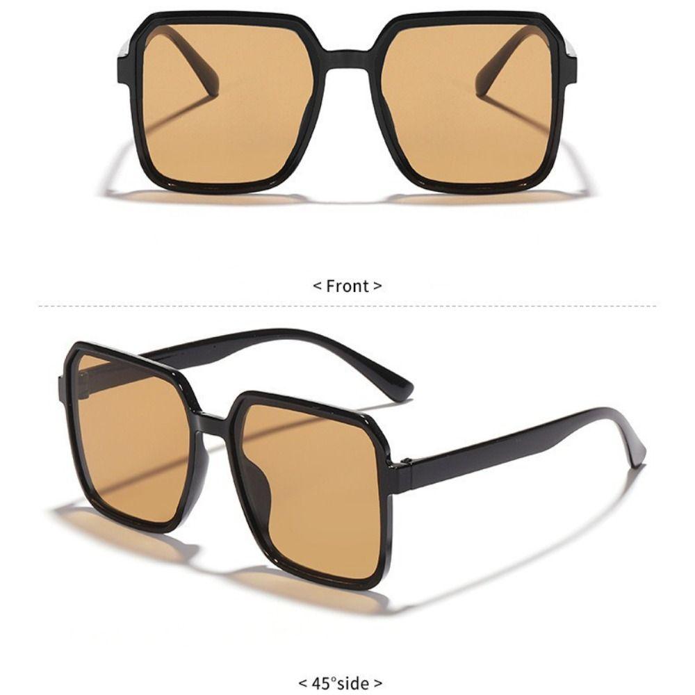Anti-Glare Sunglasses Lightweight Oversize Sunglasses Trendy Square Sunglasses Outdoor