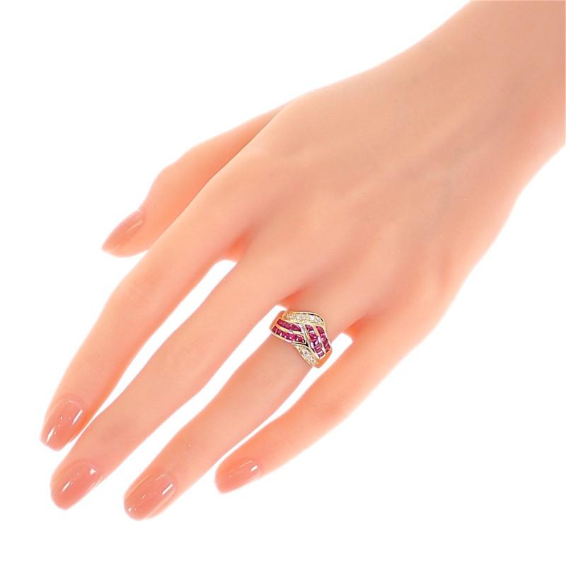no brand  #13(JP Size) ring K18 yellow gold Women