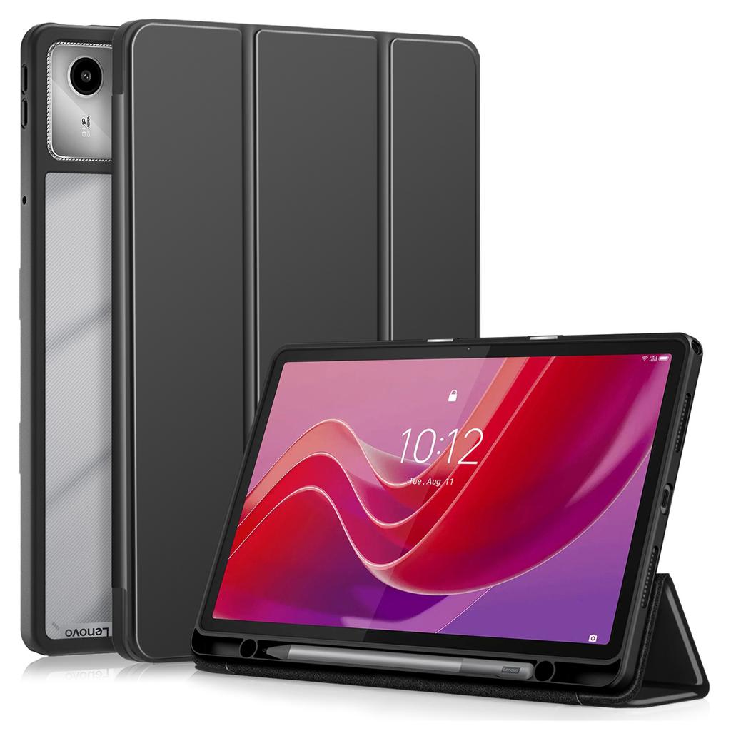 For Lenovo Tab M11/Xiaoxin Pad 11 2024 330 Case Skin-Touch Tri-fold Stand Tablet Smart Cover
