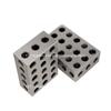1set New 25x50x75 Metric 23 Hole Parallel Pad 1-2-3 Milling Machine Parallel Pad Iron Vise Flat Contour Block