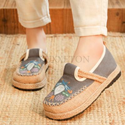 Мягкие туфли с мелким горлом, женская обувь, повседневные кроссовки с круглым носком, новое платье, TPR, базовая этническая обувь на шнуровке