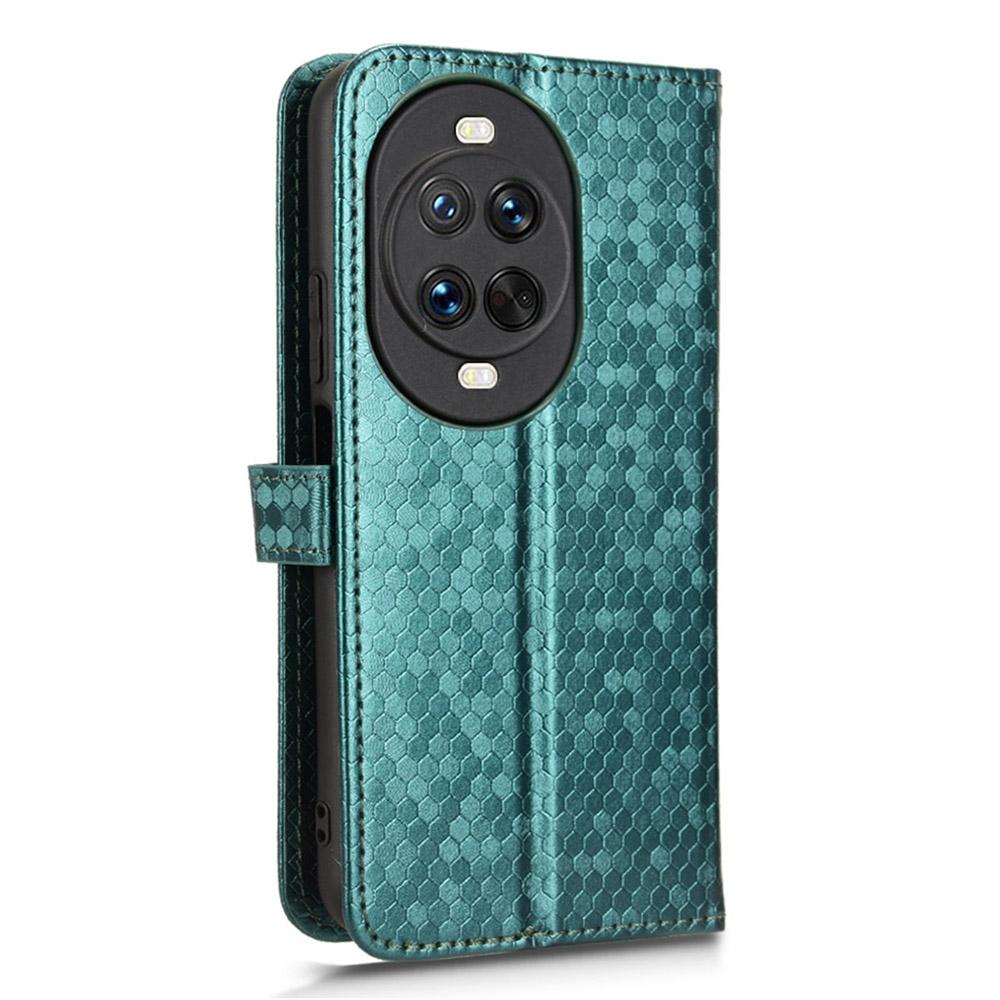 For Huawei Nova 14 Ultra 5G Wallet Case Dot Pattern Imprint PU Leather Phone Cover with Wrist Strap