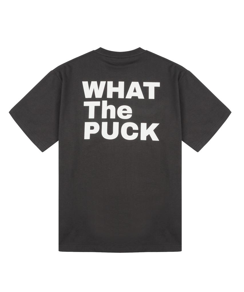 WHATHEPUCK Wtp Футболка с вертикальным логотипом Угольный