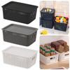 With Lid Storage Box Large Capacity Kitchen Storage Box Portable Storage Basket Home Decoration