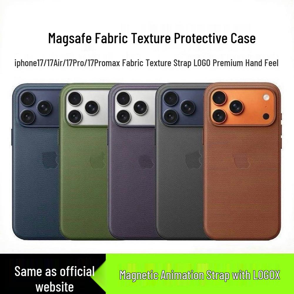 Apple iPhone 17 Pro Max Magnetic Case with Tech Fabric Button Cover