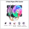IWONGOU X99 Processor Cooler LGA2011 2 Heatpipes Radiator 90mm RGB Fan 3Pin Cooling CPU for Intel LGA 2011/1366/1700/AMD/1156