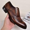 Fashion Plus Szie 48 Brock Oxford Retro Crocodile Leather Men Formal Spring Autumn New 's for Work Casual Business Shoes Wedding Shoes
