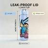 1PC Boy And Pig Cartoon 750ml Color Plastic Sports Water Bottle Leakproof Flip Straw Lid Suitable for Sports Office Home Use