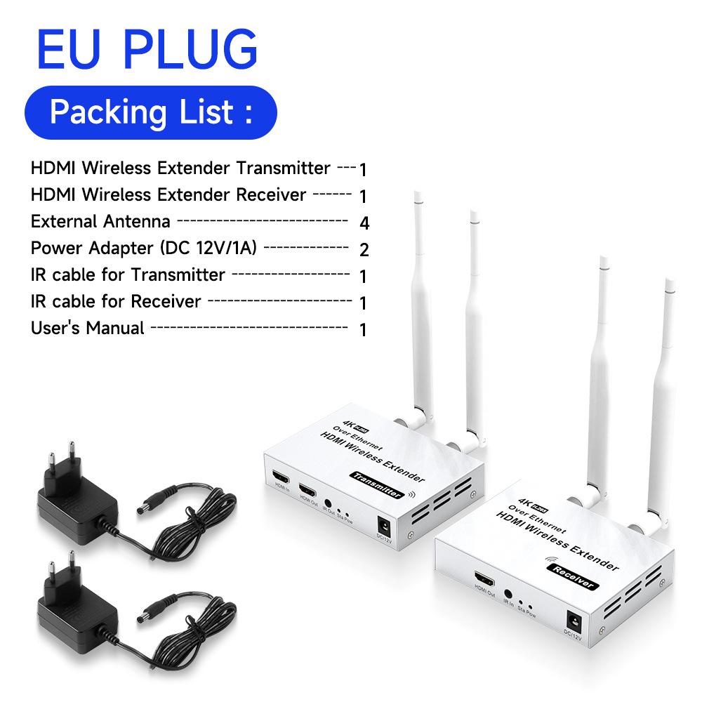 4K Wireless HDMI Extender and Receiver 150M for Screen Projection