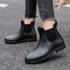 Factory Direct Sales of New Rain Shoes Women's Fashion Outer Wear Rubber Shoes Adult Water Shoes Waterproof Overshoes Short Rain Boots