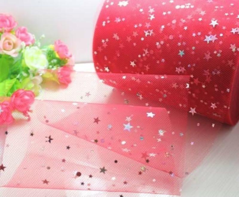 5 ярдов 6 дюймов шитье блестки тюль DIY пачка тюль ткань ремесла звездный стиль свадебная вечеринка тюль