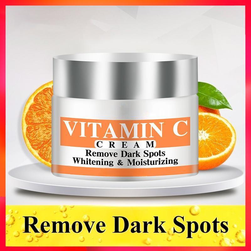 Новейший отбеливающий крем для лица с витамином С, ремонт, выцветание веснушек, удаление темных пятен, средство для удаления меланина, осветляющий крем для лица