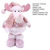 Рождественская плюшевая кукла, розовая, расшитая блестками, Санта-Клаус, снеговик, лось, кукла, плюшевая игрушка на Рождество