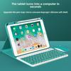 Кожаный чехол-клавиатура для iPad 9th 10.2 с Bluetooth-клавиатурой Мягкий силиконовый чехол для Air 5 Pro 11 с держателем для карандаша
