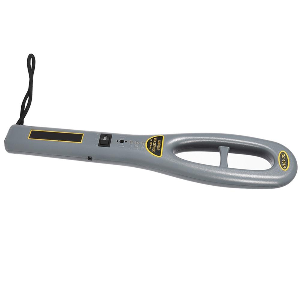 Plastic Handheld Metal Detector Grey Metal Scanner Detector Reliable Anti-Theft Equipment